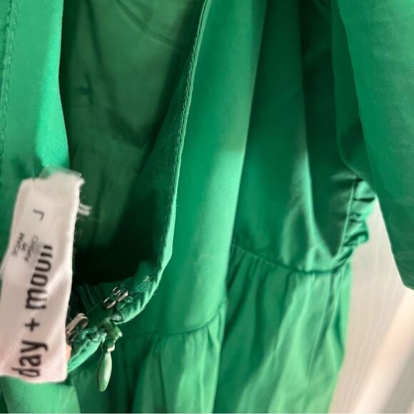 Elegant Puff Sleeve Midi Dress - Picture 6 of 6